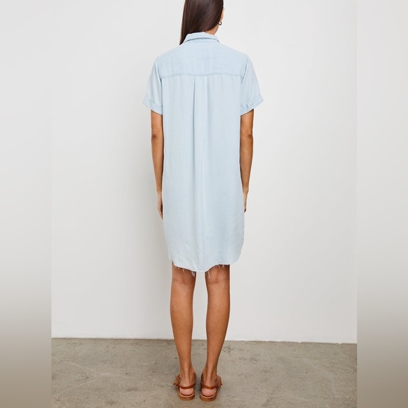 Rails Valerie Dress Light Vintage Denim Tencel Mini Dress Size Small - Picture 2 of 14